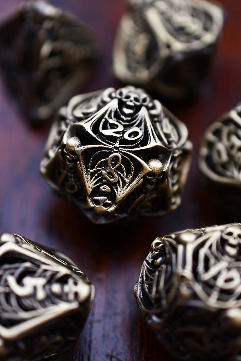Death's Swift Wings - Premium Metal Dice Set