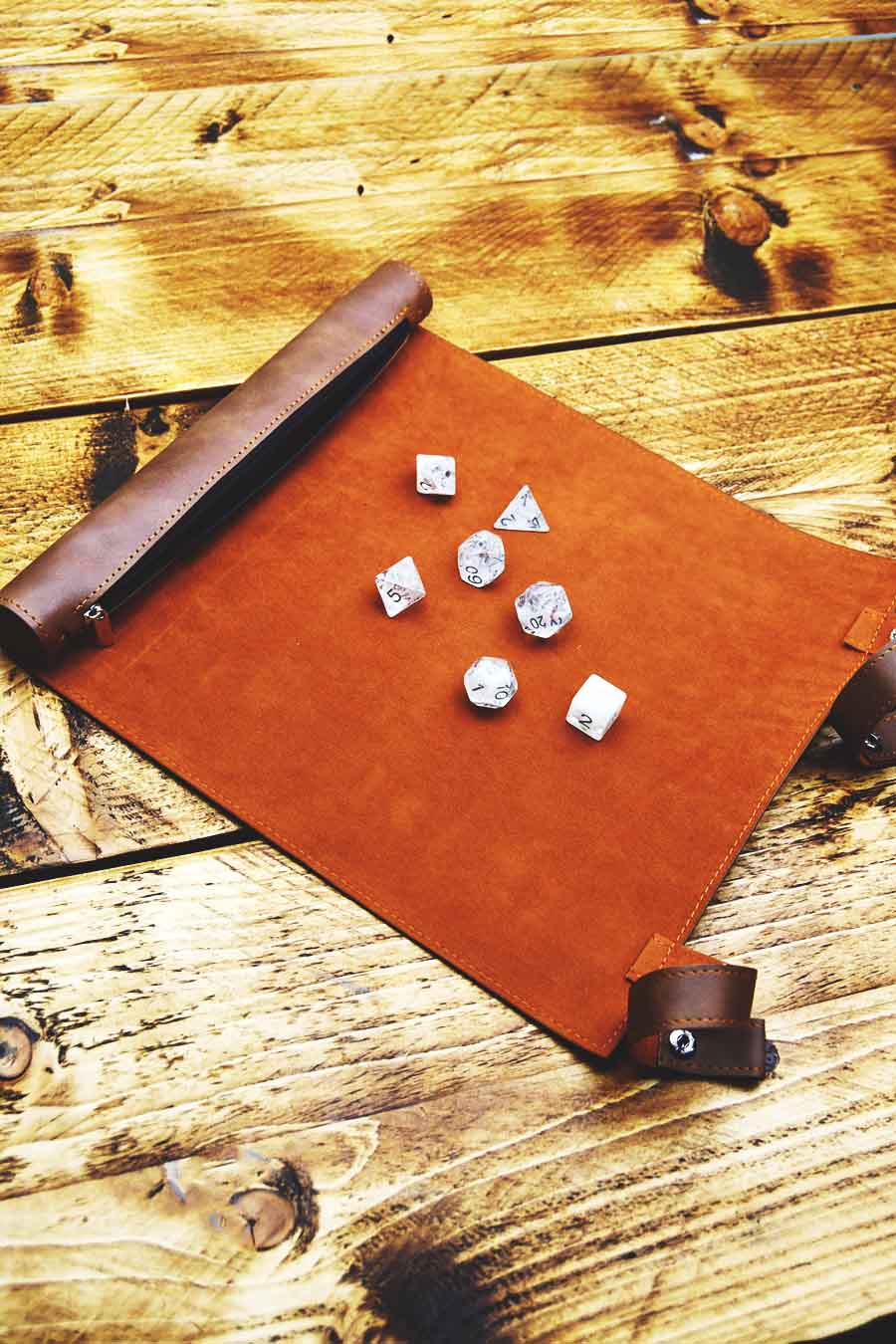 Dice Roll and Integrated Mat - Tan