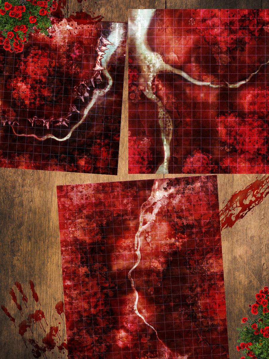 Bloodwood Grove Epic Dungeon - Digital Maps with Animation