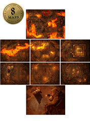 Tomb of The Scorpion King Epic Dungeon - Digital Maps with Animation
