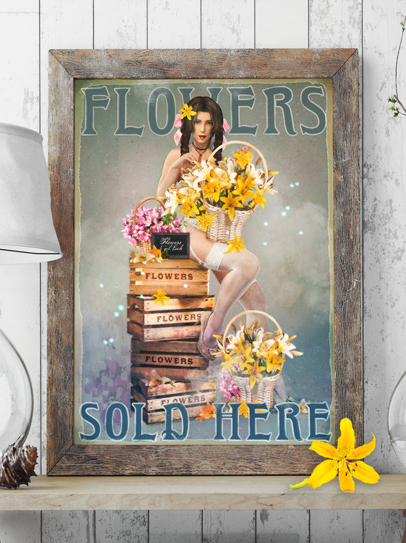 Flowers Sold Here - Art Print