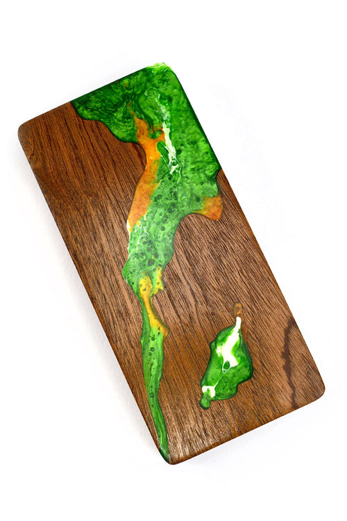 Gelatinous - Black Walnut Resin Dice and Accessory Box