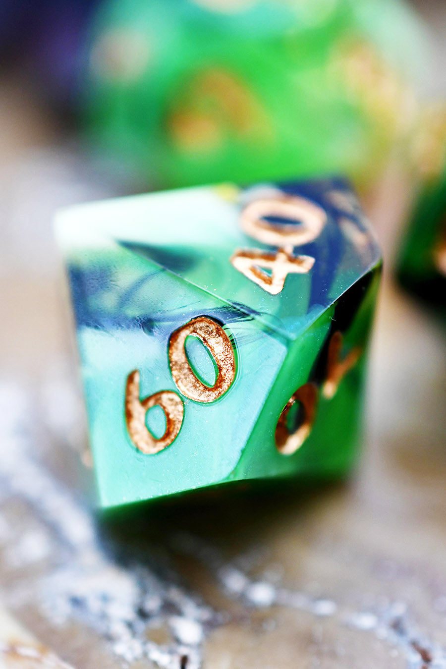 Hand of the Lich - Sharp-Edged Resin Dice Set