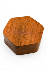 Hardwood Hexagonal Dice Box