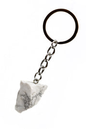 Howlite Crystal Keyring