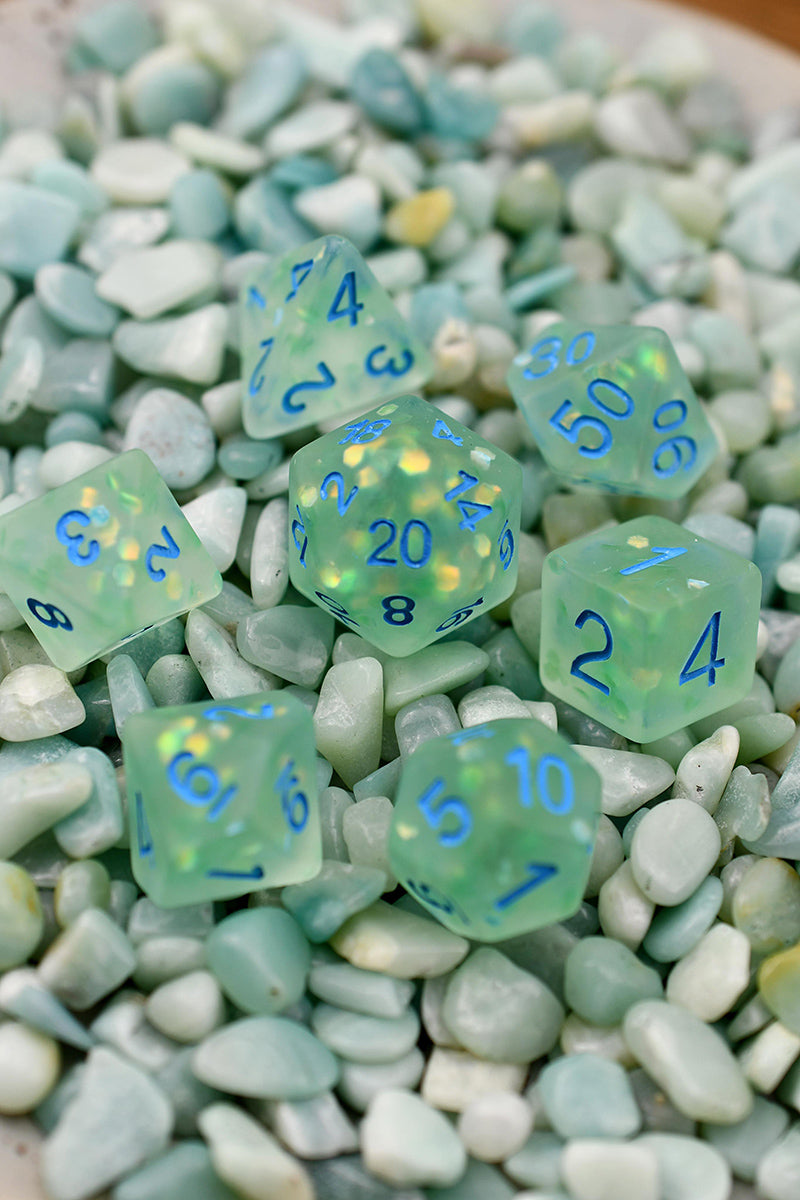 Leviathan's Scales - Matte Frosted Acrylic Dice Set