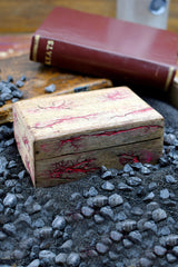 Living Magic Crimson - Handmade Dice and Accessory Box