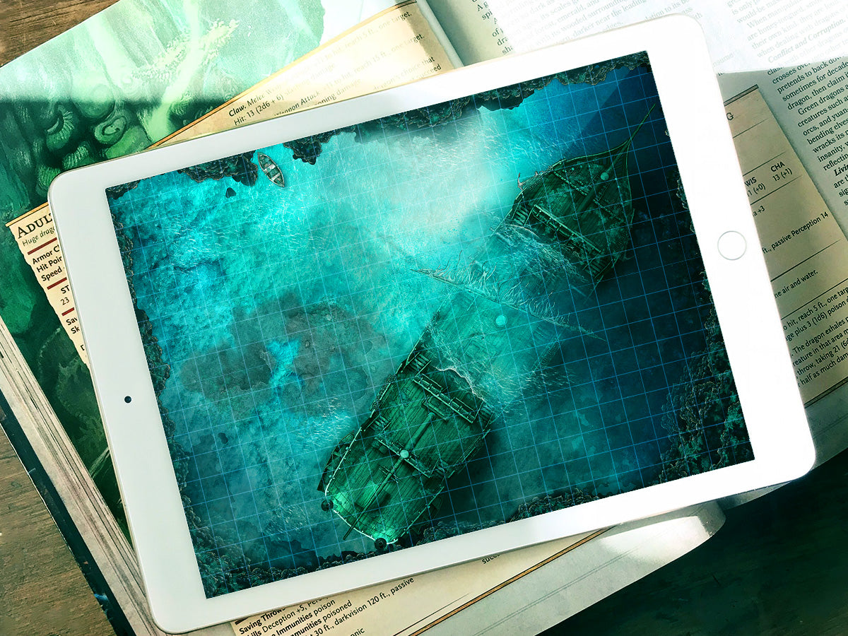 Wreck of the Thrice Damned - Digital Map with Animations