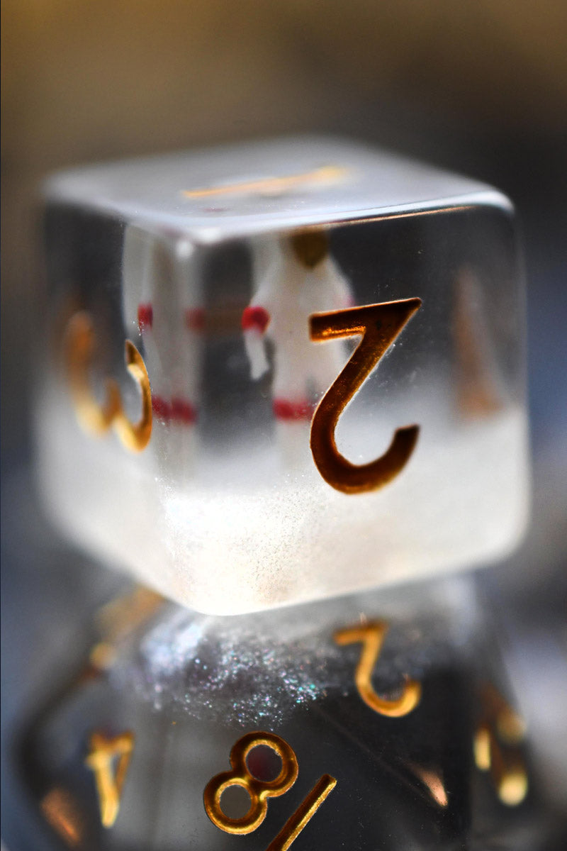 Moon Landing - Tiny Astronauts Acrylic Dice Set