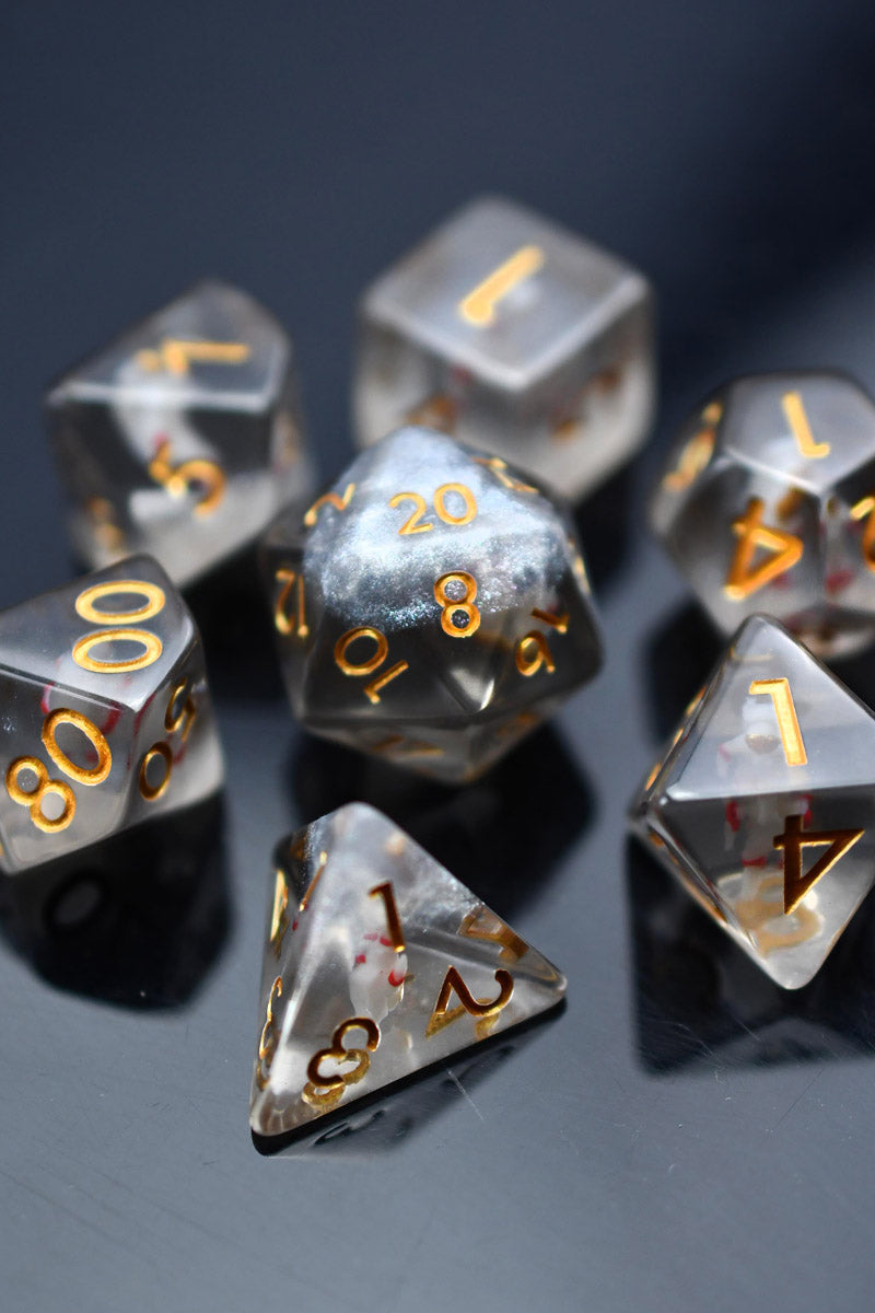 Moon Landing - Tiny Astronauts Acrylic Dice Set