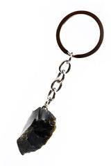 Obsidian Crystal Keyring