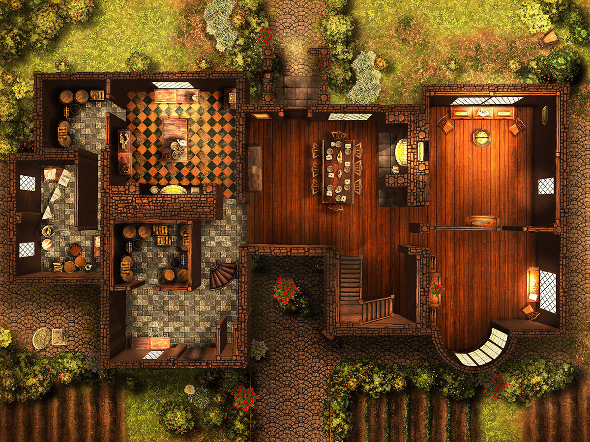 Old Hall Manor - 2- Level Digital Map