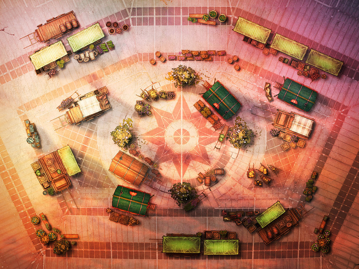 Shooting Star Square - Digital Map with Animations