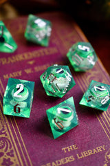 The Experiment - Moving Eye Sharp-Edged Resin Dice Set