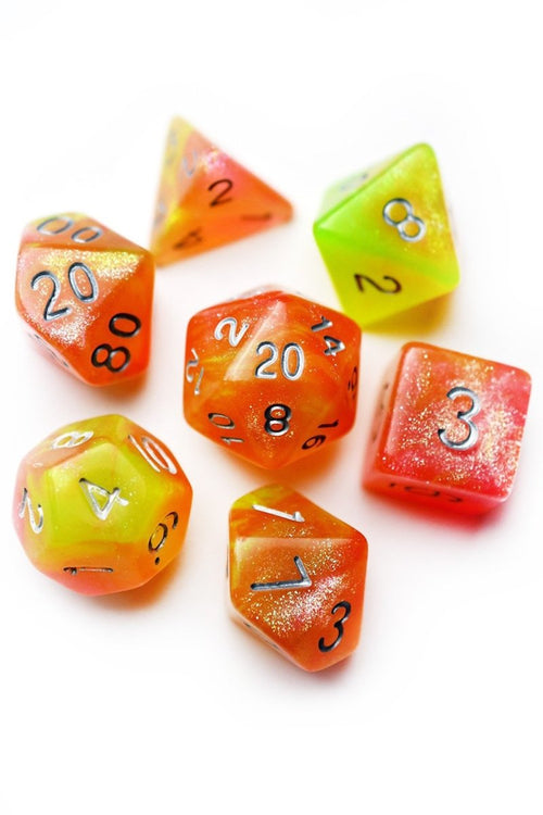 Acid Splash - Acrylic Dice Set - GAMETEEUK