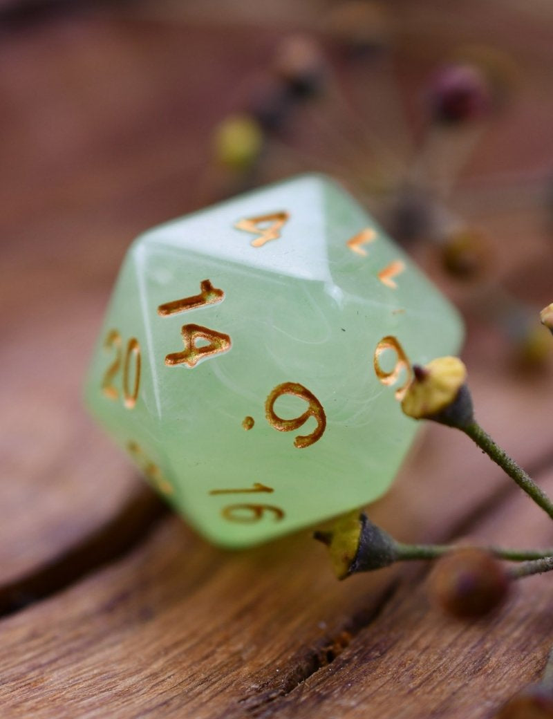 Botanical - Smoke-Silk Acrylic Dice Set - GAMETEEUK