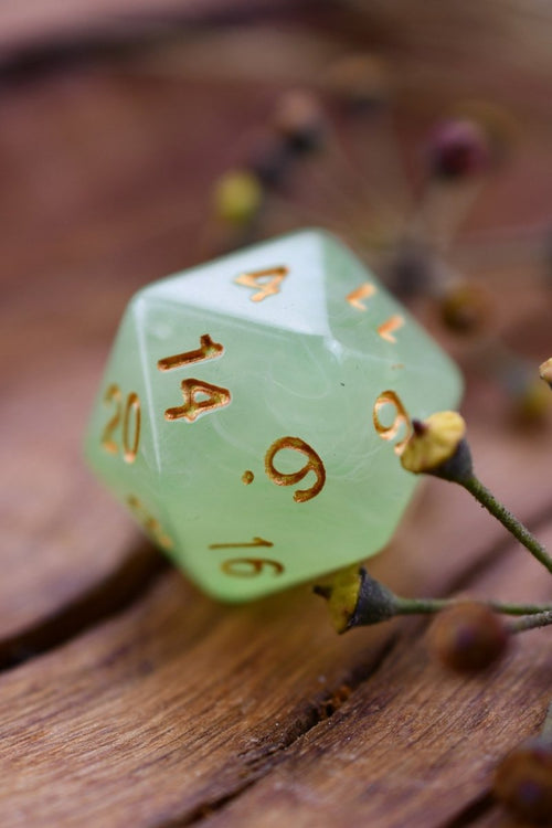 Botanical - Smoke-Silk Acrylic Dice Set - GAMETEEUK