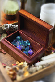 Box of Spells - Handmade Dice and Accessory Box - GAMETEEUK