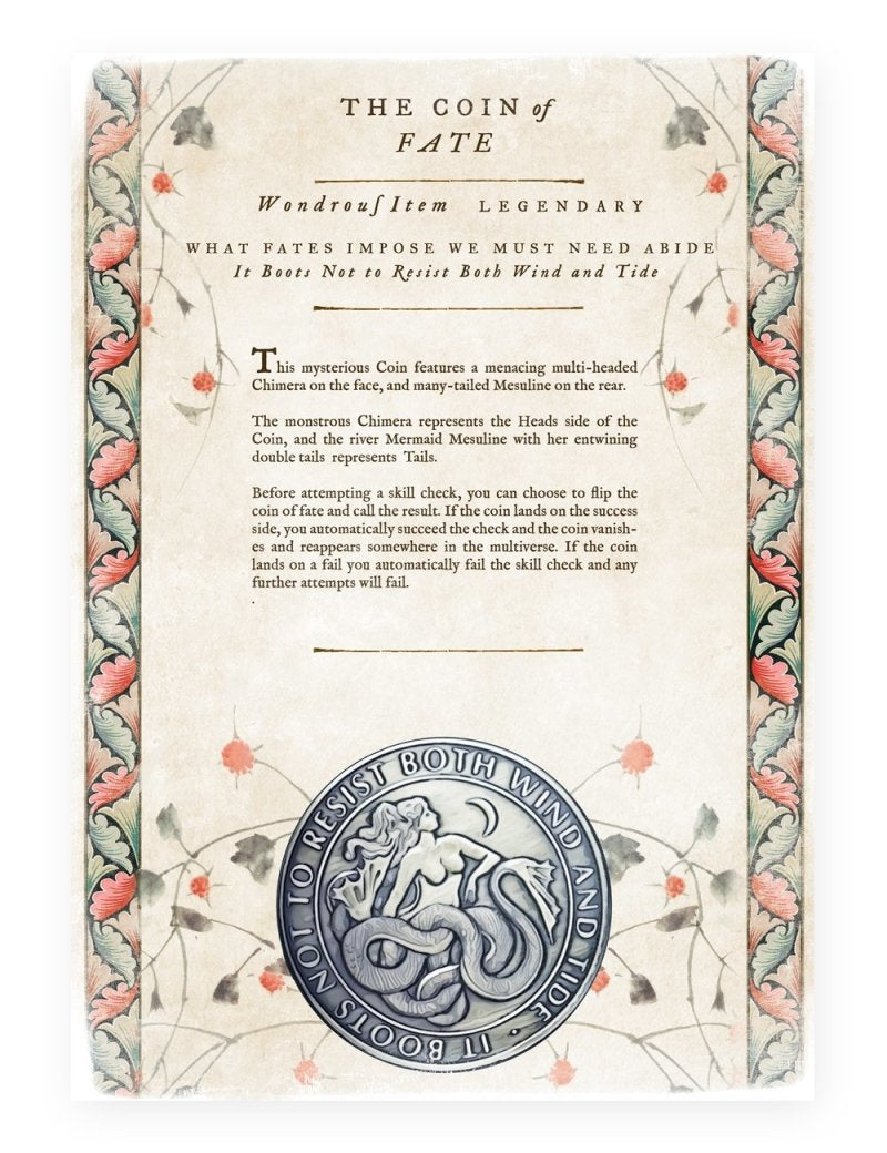 Coin of Fate - Printable Item - GAMETEEUK