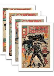 Cyborg Ninjas # 1 - 4 Art Print Collection - GAMETEEUK