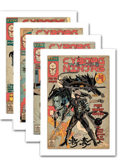 Cyborg Ninjas # 1 - 4 Art Print Collection - GAMETEEUK