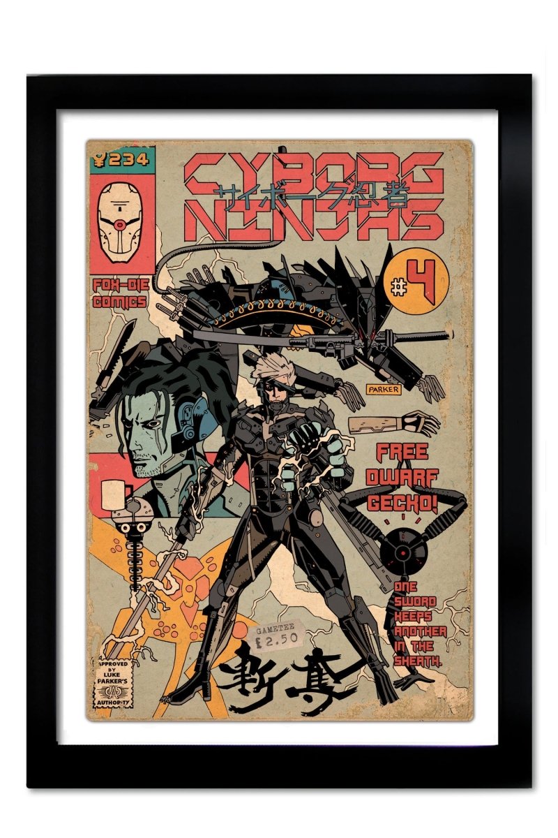 Cyborg Ninjas # 1 - 4 Art Print Collection - GAMETEEUK