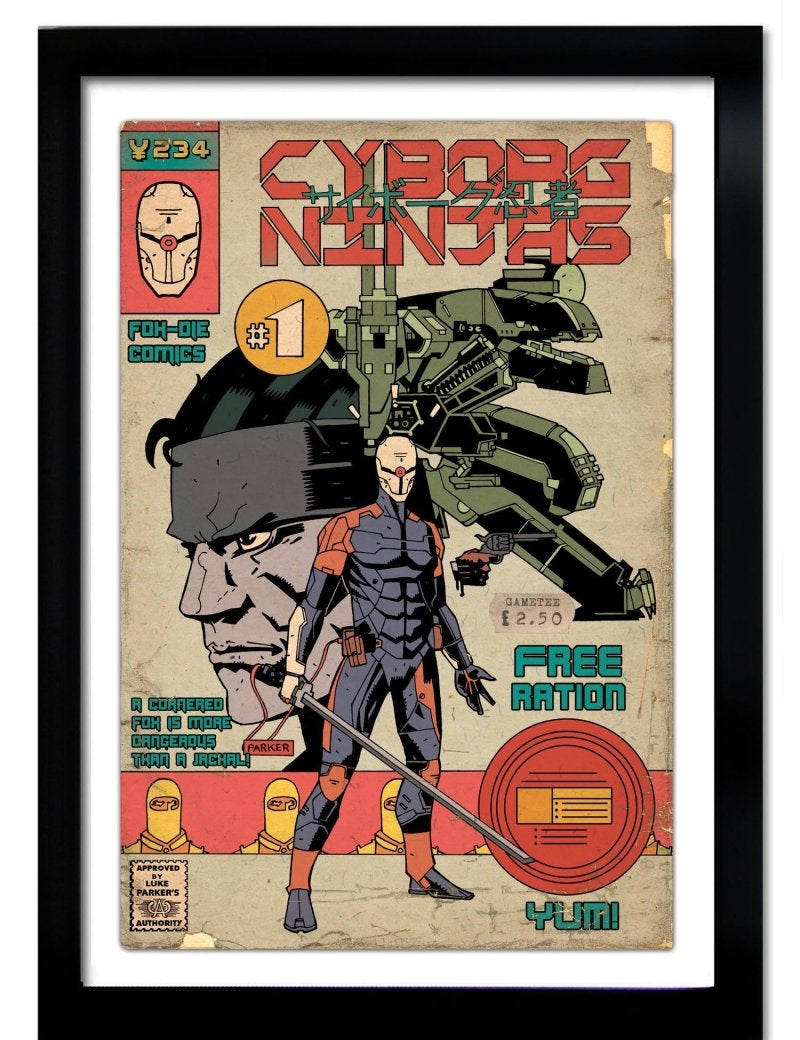 Cyborg Ninjas # 1 - 4 Art Print Collection - GAMETEEUK