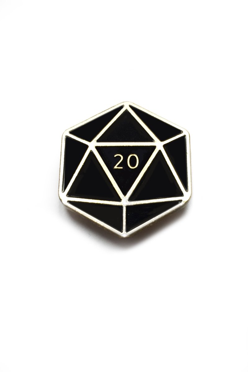 D20 - Enamel Pin Badge - GAMETEEUK