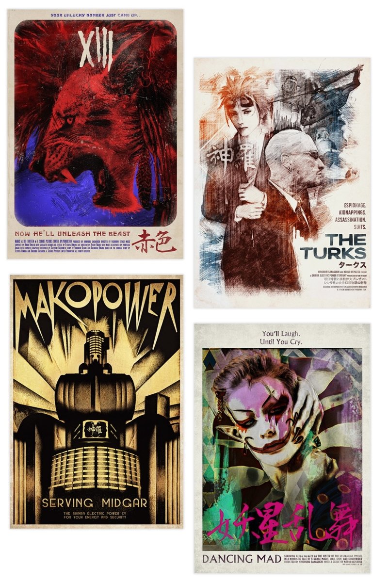 Dancing Mad, XIII, The Turks and Mako Power Poster - GAMETEEUK