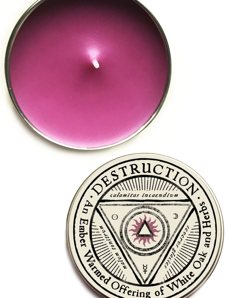 Destruction - Large Tin Candle - GAMETEEUK