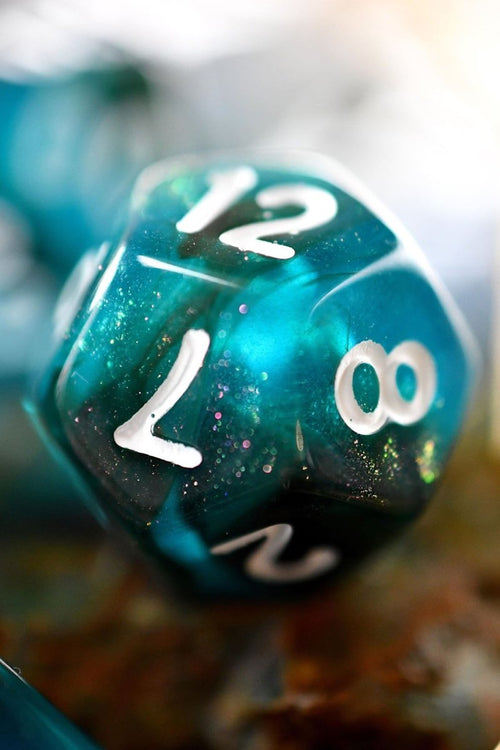 Evening into Night - Acrylic Dice Set - GAMETEEUK