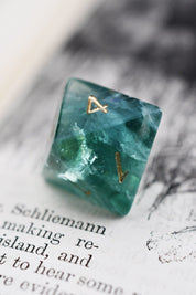 Fluorite Gemstone Dice Set - GAMETEEUK