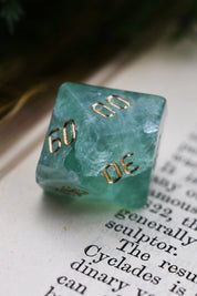 Fluorite Gemstone Dice Set - GAMETEEUK