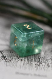 Fluorite Gemstone Dice Set - GAMETEEUK