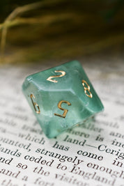 Fluorite Gemstone Dice Set - GAMETEEUK