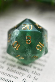 Fluorite Gemstone Dice Set - GAMETEEUK
