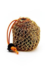 Golden Chainmail Dice Bag - GAMETEEUK