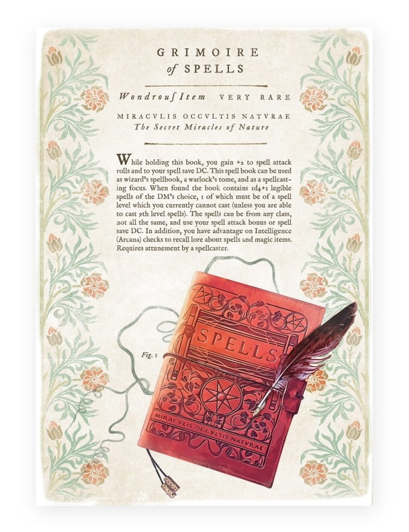 Grimoire of Spells - Printable Item - GAMETEEUK