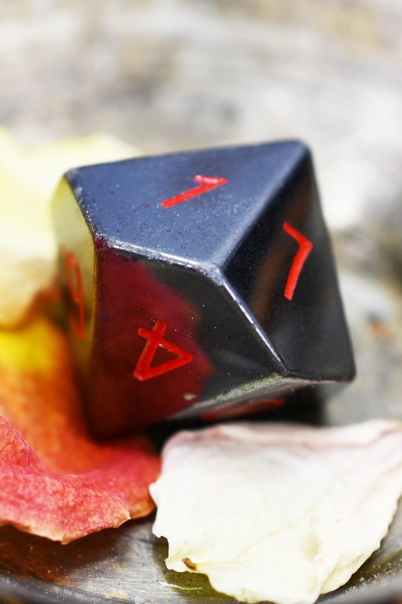 Haematite Gemstone Dice Set - GAMETEEUK