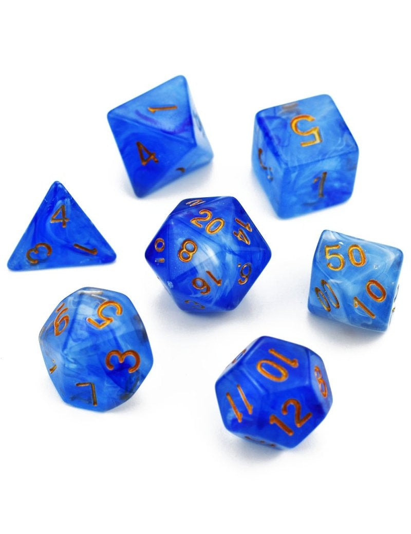 Horizon - Smoke-Silk Acrylic Dice Set - GAMETEEUK