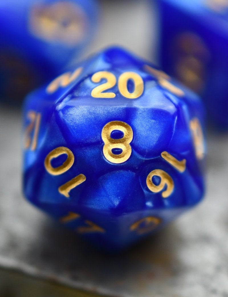 Hydromancy - Lost Lake Lustre-Sheen Acrylic Dice Set - GAMETEEUK