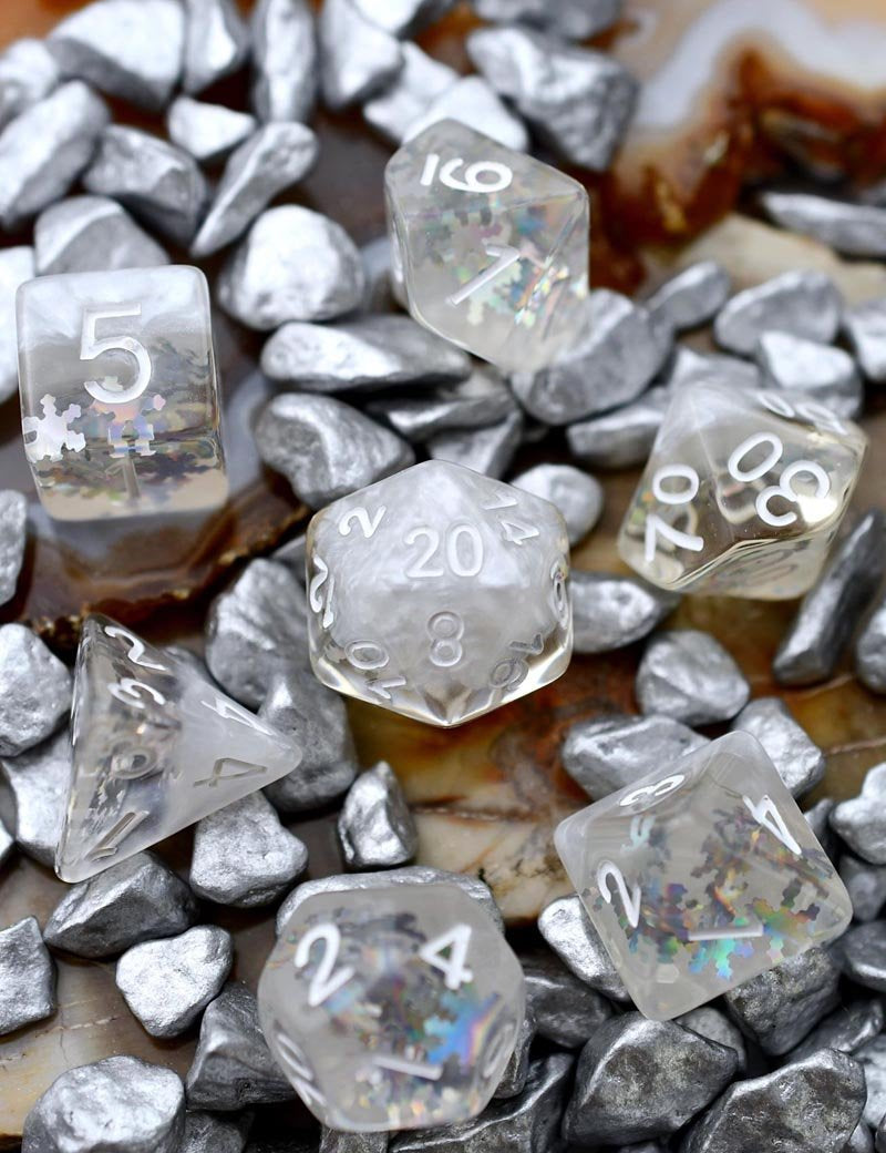 Iceheart - Acrylic Dice Set - GAMETEEUK