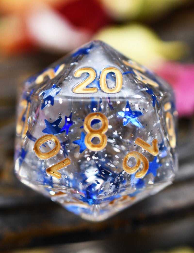 Inspiration Star Shine - Acrylic Dice Set - GAMETEEUK