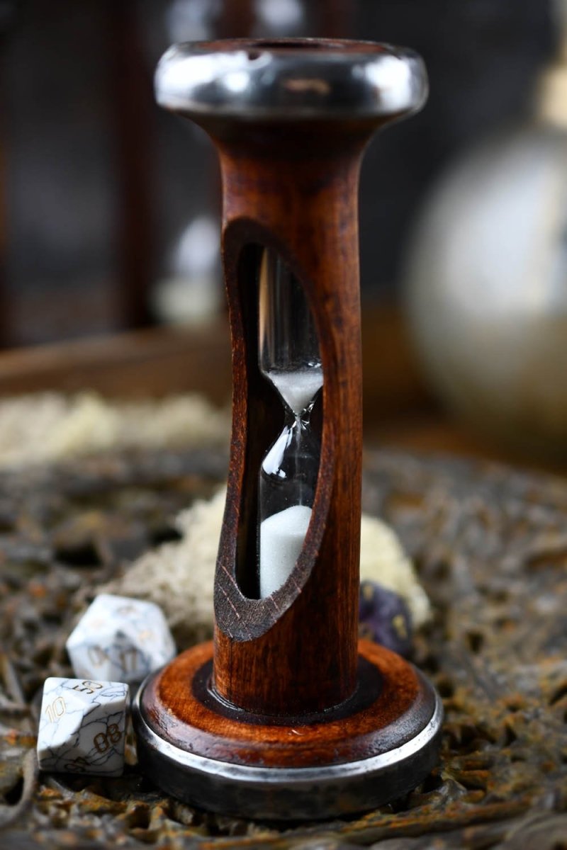 Inventio - Antique Wooden Bobbin Three Minute Sand Timer - GAMETEEUK