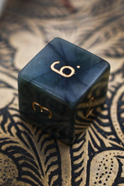 Kambaba Jasper Gemstone Dice Set - GAMETEEUK