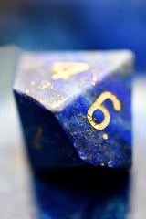 Lapis Lazuli Gemstone Dice Set - GAMETEEUK