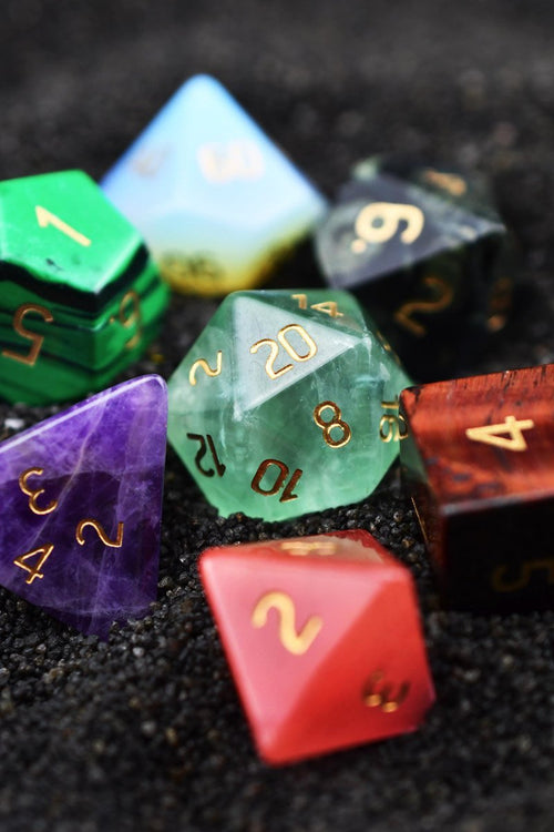 Lucky Dip Gemstone Dice Set - GAMETEEUK