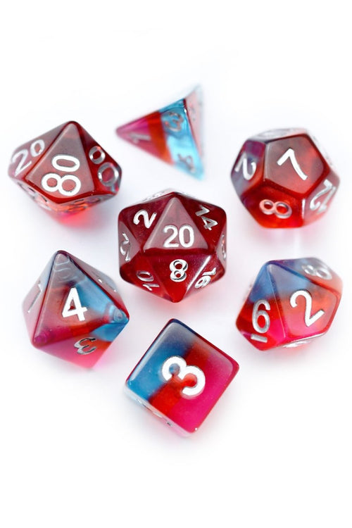Lycanthrope - Layered Acrylic Dice Set - GAMETEEUK