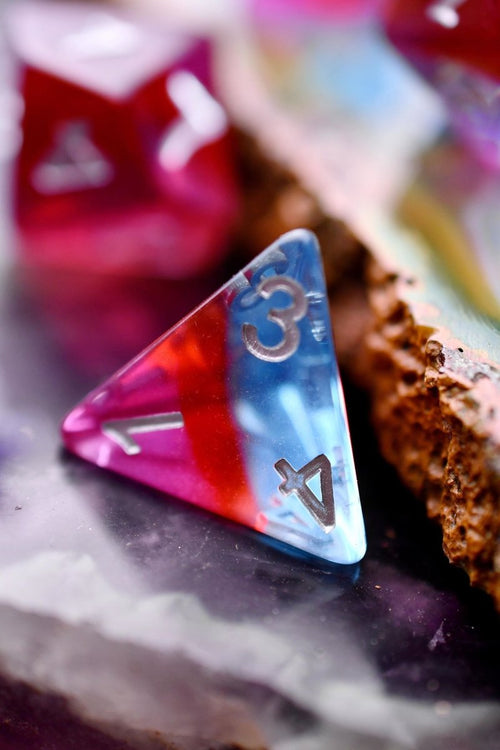 Lycanthrope - Layered Acrylic Dice Set - GAMETEEUK