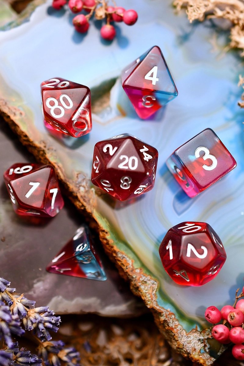 Lycanthrope - Layered Acrylic Dice Set - GAMETEEUK